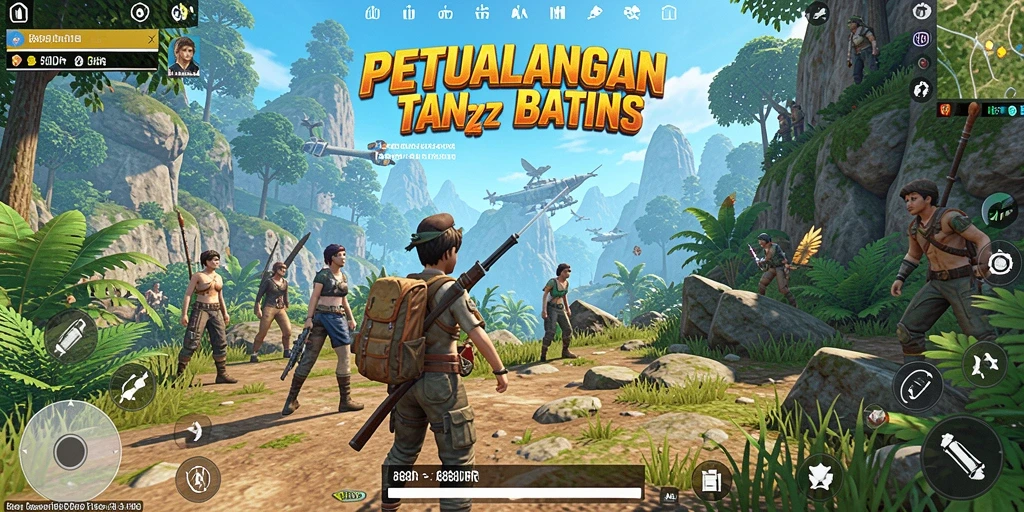 Screenshot menunjukkan eksplorasi bebas di dunia Open World 888IDR.
