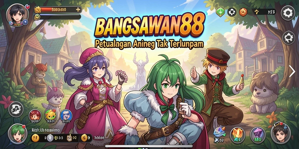 Tampilan gameplay BANGSAWAN88 yang menampilkan aksi seru dalam dunia Anime.