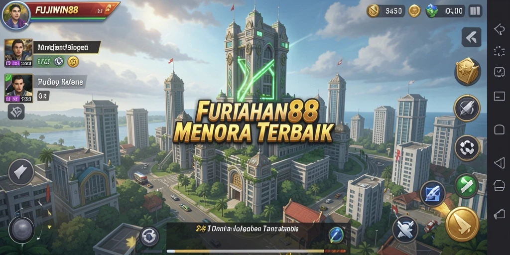 Tampilan gameplay <strong>FUJIWIN88</strong> saat melawan monster di level menantang.