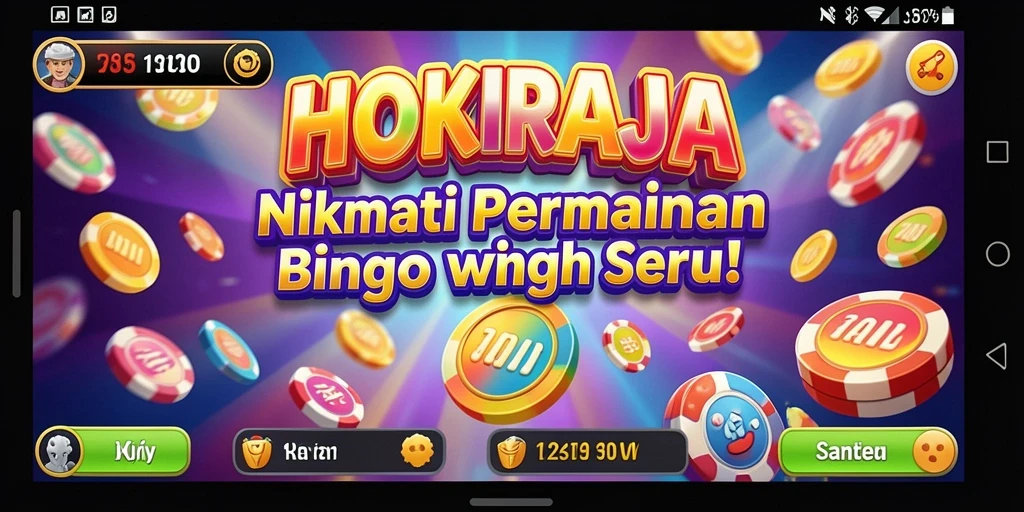 Tampilan gameplay seru HOKIRAJA dengan kartu Bingo yang menarik.