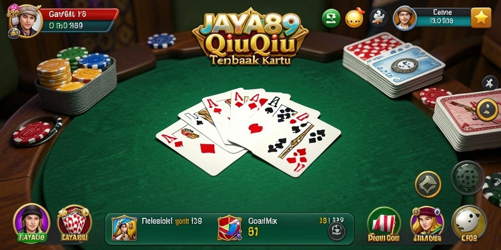 Tampilan gameplay seru JAYA89 dalam aksi QiuQiu.