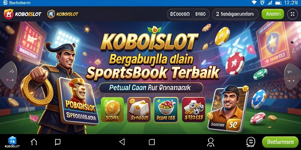 Tampilan menarik dari gameplay Sportsbook di KOBOISLOT.