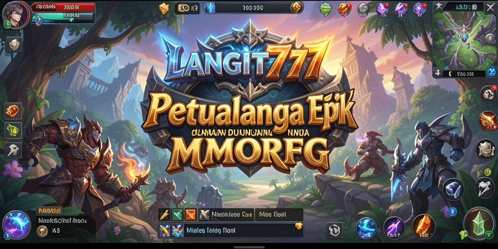 Screenshot gameplay LANGIT777 yang menunjukkan aksi pertarungan seru.