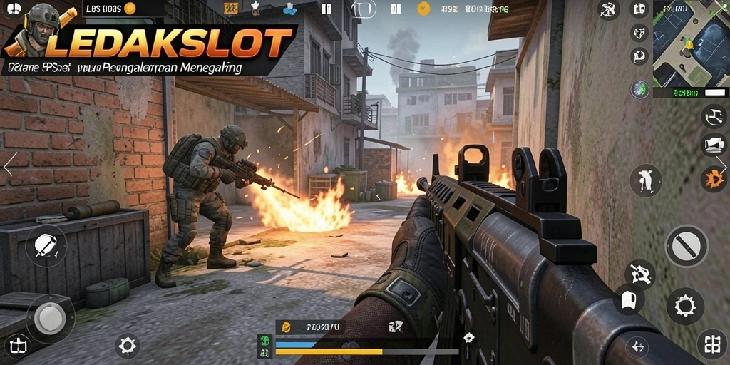 Tampilkan aksi mendebarkan dalam gameplay FPS LEDAKSLOT.