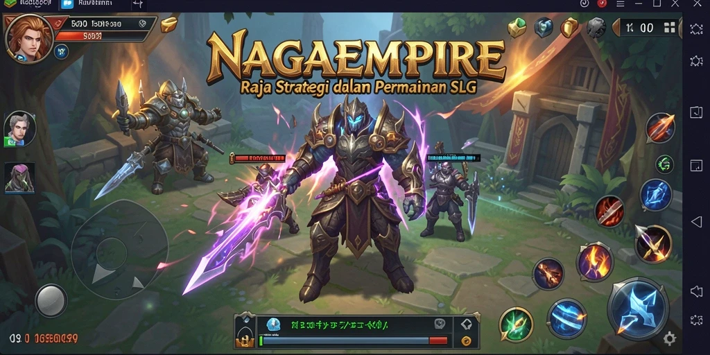 Gameplay seru dalam NAGAEMPIRE dengan strategi pertarungan yang menantang.