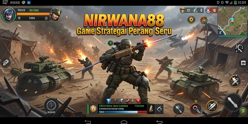 Gameplay menegangkan dengan strategi perang yang mendalam.
