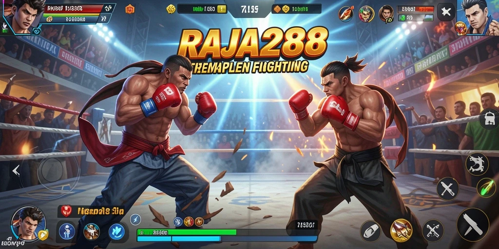 Tampilan gameplay menegangkan di RAJA288, siap bertarung!