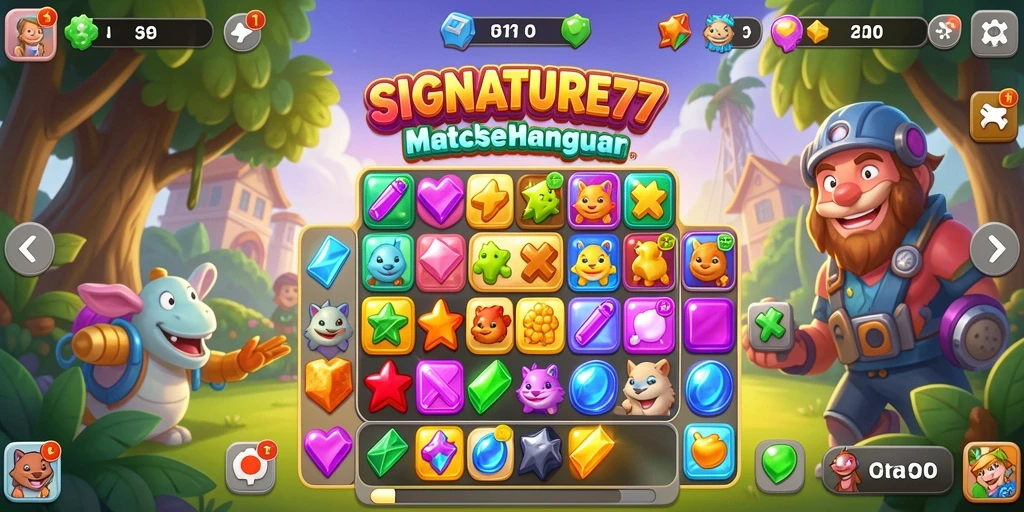 Gameplay menarik dari SIGNATURE77 dalam kategori Match-3.