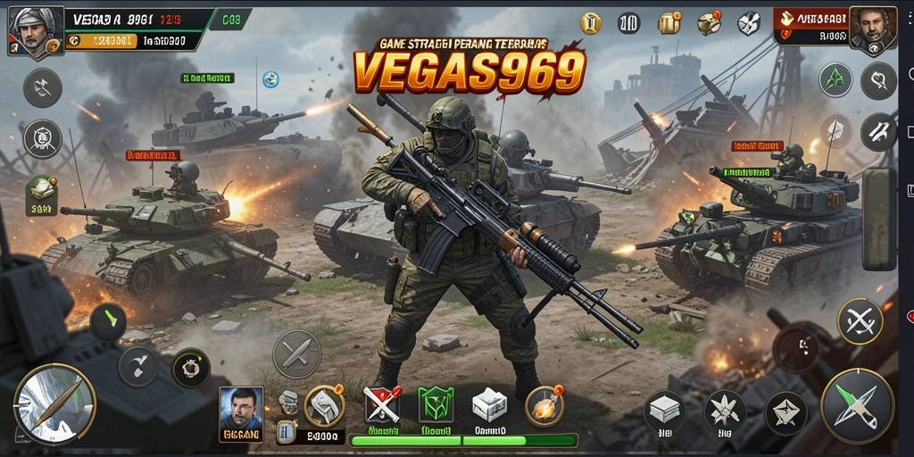Tampilan gameplay menegangkan dalam <strong>VEGAS969</strong> dengan pertempuran yang strategis.