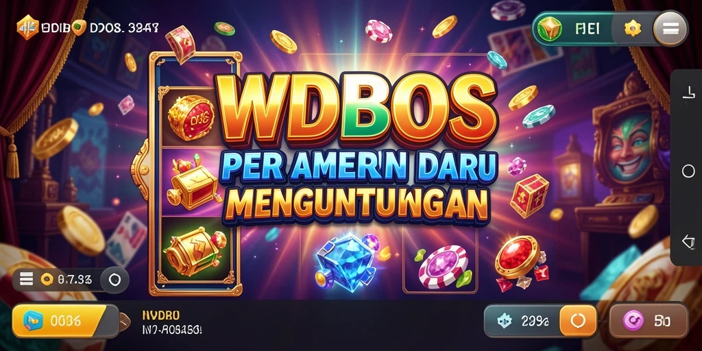 Tampilan gameplay WDBOS yang menarik dan penuh warna saat berputar di slot.